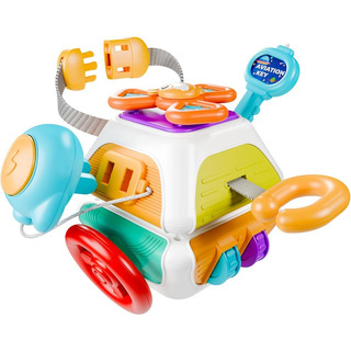 10 In 1 Baby Busy Board Cube, Montessori Sensory Toy Toddler 10 In 1 Baby Busy Board Cube, Montessori Sensory Toy Toddler