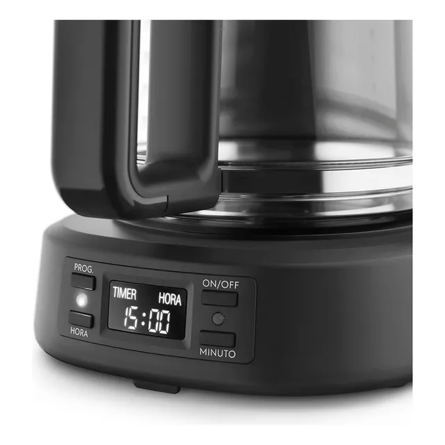 Cafetera Eléctrica Programable Electrolux Ecm25 1,2l Color Negro