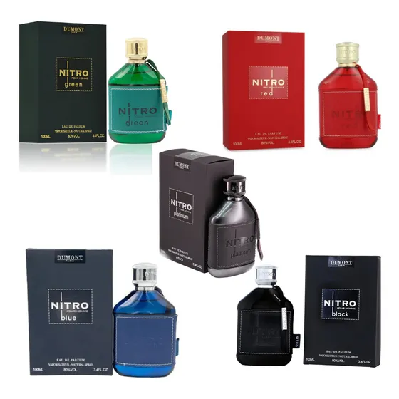 Perfume Nitro Red,green,platinum,black,blue Original/100ml