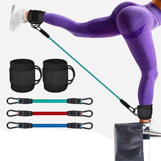 2 Universal Fitness Grilletes Negro + 3 Banda De Resistencia 2 Universal Fitness Grilletes Negro + 3 Banda De Resistencia