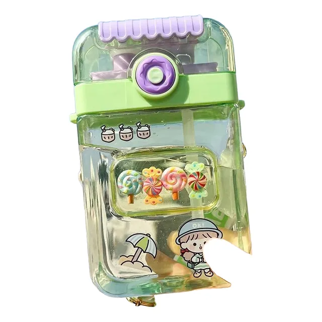 Garrafa Garrafinha De Agua Infantil Canudo E Bico Squeze