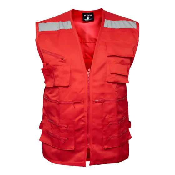 Chaleco Geólogo Poplin Con Reflectantes