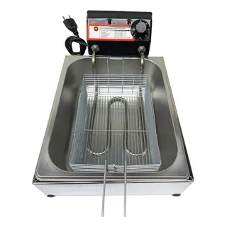 Fritadeira ElĂ©trica Profissional Inox Cuba 5l Ăleo EconĂŽmica Fritadeira ElĂ©trica Profissional Inox Cuba 5l Ăleo EconĂŽmica