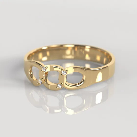 Anillo Sylas Oro Amarillo 18k