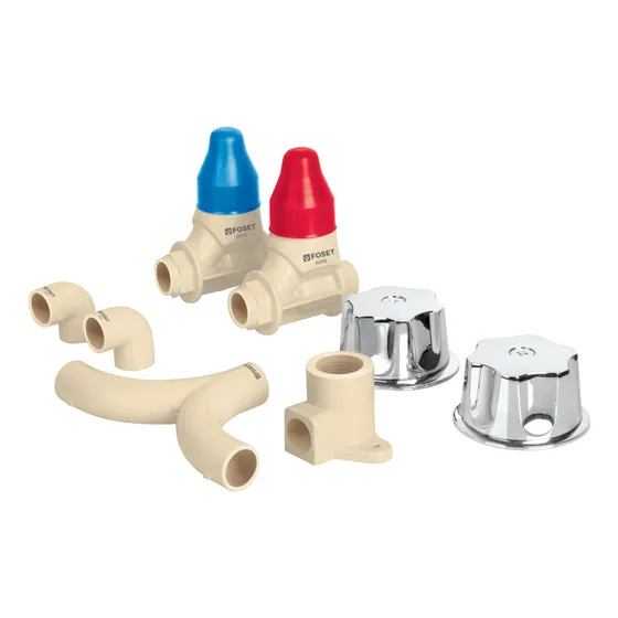 Kit De Conexiones Y Válvulas Para Instalación Regadera 46033