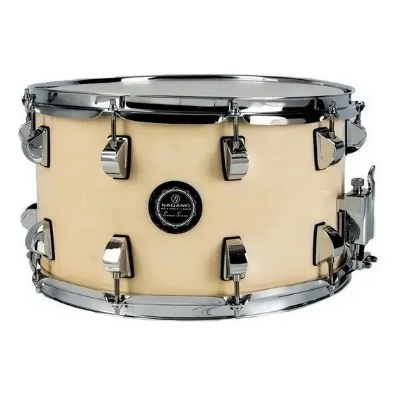 Caixa De Bateria Nagano Big Beat 14x8 Natural Clear Cor Do Casco Marrom-claro