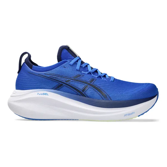 Tenis Asics Hombre Caballero Gel Nimbus 27 Illusion Azul Running
