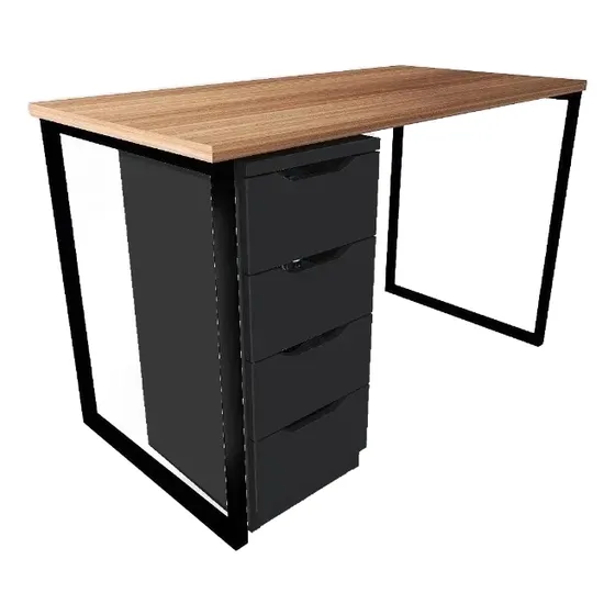 Mesa De Computador Escrivaninha Estilo Industrial Slim 120cm
