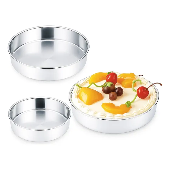 Tortera Redonda Asadera Cocina X3 Repostería Torta Acero Rep