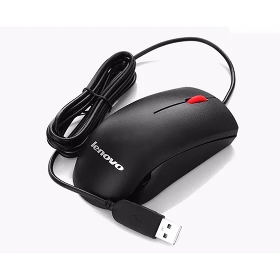 Mouse Lenovo Usb Optico Negro Con Su Caja Alta Calidad