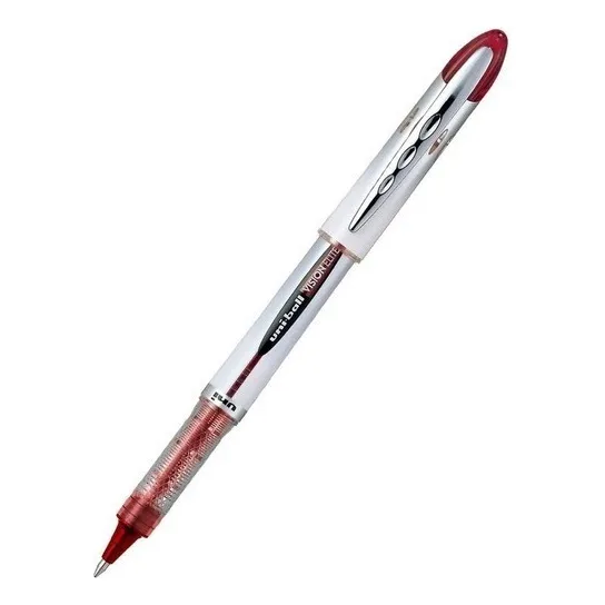 Juego de 12 bolígrafos Uni Rollerball Vision Elite, color rojo, 0,8 mm