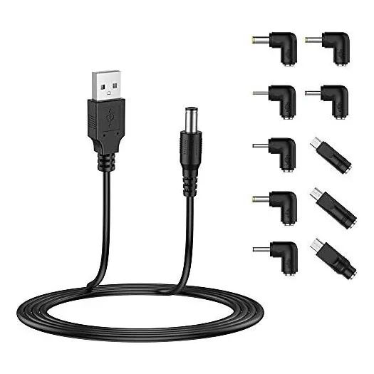 Liansum Usb Al Cable De Alimentación De Dc 5v  Enchufe Unive