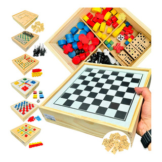 Jogos 6x1 Dama Jogo Velha Ludo Trilha Xadrez Domino Jogos 6x1 Dama Jogo Velha Ludo Trilha Xadrez Domino