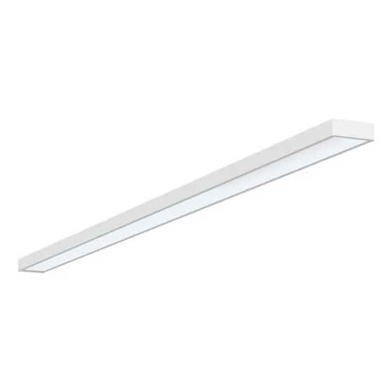 Painel Plafon Retangular Luminária Sobrepor Led 36w 120x10cm Estrutura Branco Quente 3000k 127/220v