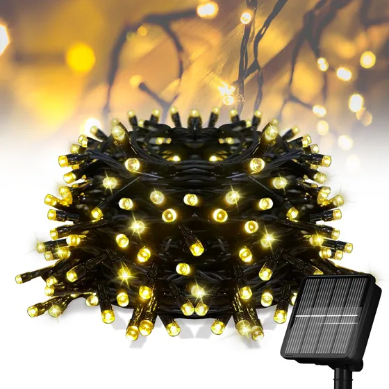 Guirnalda Luz Para Exterior 100 Led Extralarga 39 Pie 8 Modo