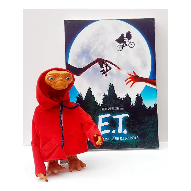 Et. El Extraterrestre Alien Muñeco Antiguo Mas Cuadro 