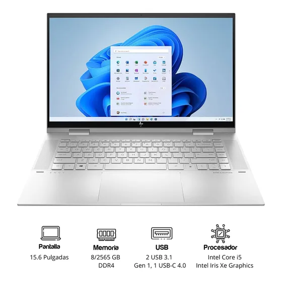 Laptop Hp 15.6 Hd Display Quad-core 8/128gb