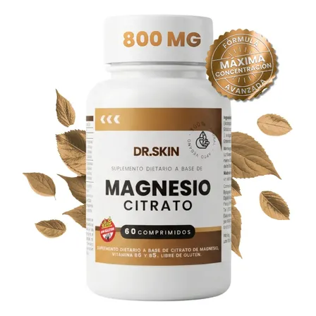 Citrato de Magnesio Dr Skin Magnesio Comprimidos Sin sabor de 60 un