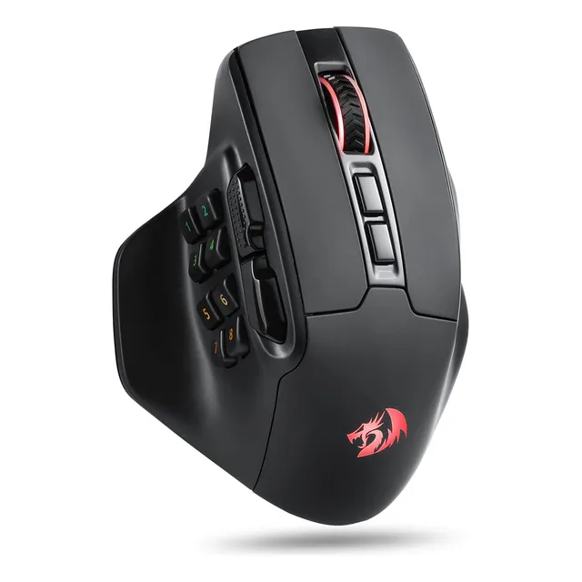 Ratón Inalámbrico Mmo 15 Botones Programables Rgb Ergonómico