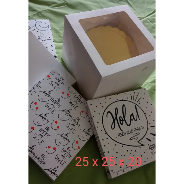 Cajas Para Tortas 25 X 25 X 20