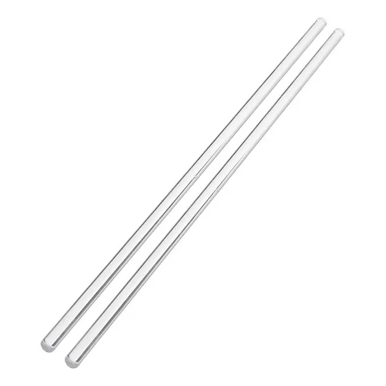 HEBBE COSMETICS MLB13 AGV5 2 Agitadores Varilla Transparente Vidrio 6x200mm