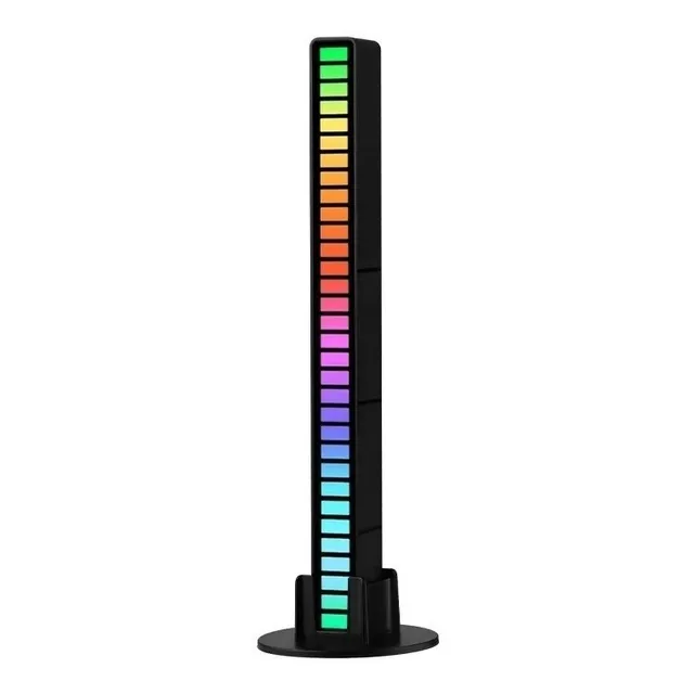 Barra Aluminio Luz Led Rgb Sensor Sonido Ritmo Gamer Colores