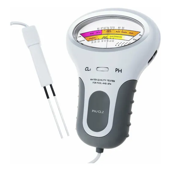 Medidor Digital De Ph Agua Probador De Cloro Piscina Kit De