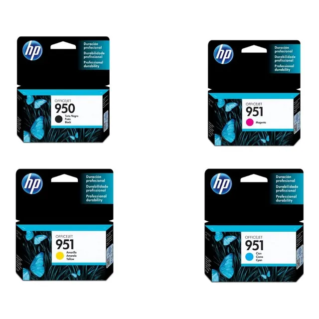 Combo 4 Cartuchos Hp 950k 951cmy Officejet Pro 8100, 8600