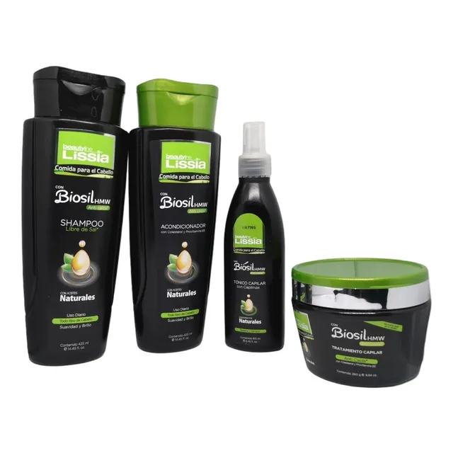 Kit Biosil De Shampoo+acondicionador+tratamiento+tónico