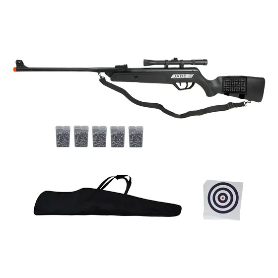 Carabina Espingarda De Pressão Cbc New Jade 5.5+kit Completo