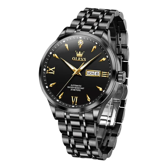 Olevs Hombres Relojes Automatico De Lujo De Negocios 1q6xo