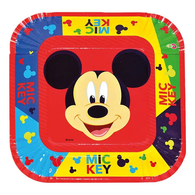 Cotillón Platos Descartables X 8 Mickey