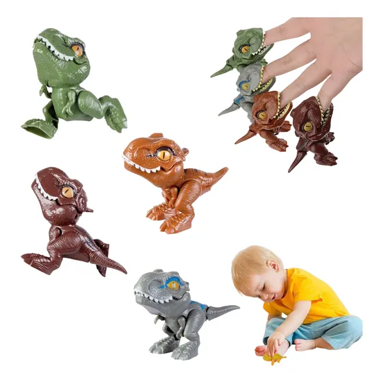 Pack 4 Juguetes Para Niños Jurassic Dinosaurios T-rex