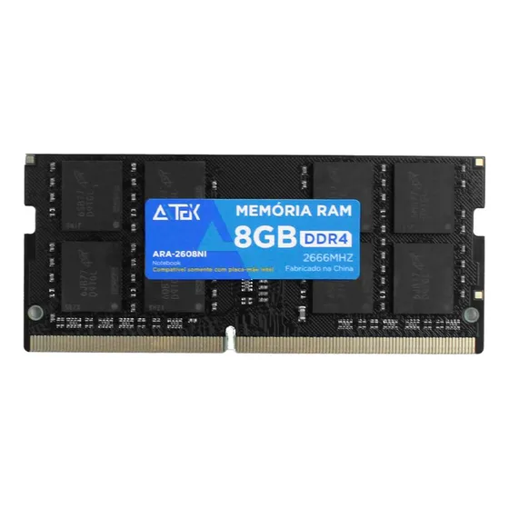 Memória Ram Gamer Notebook Intel Ddr4 8gb 2666mhz