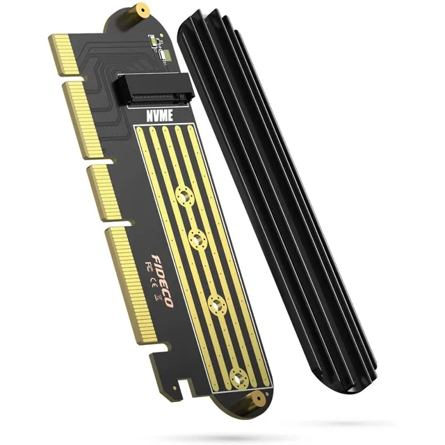 Placa Adaptador Pcie 4.0 X16 A M.2 Nvme Ssd M Key M+b Fideco