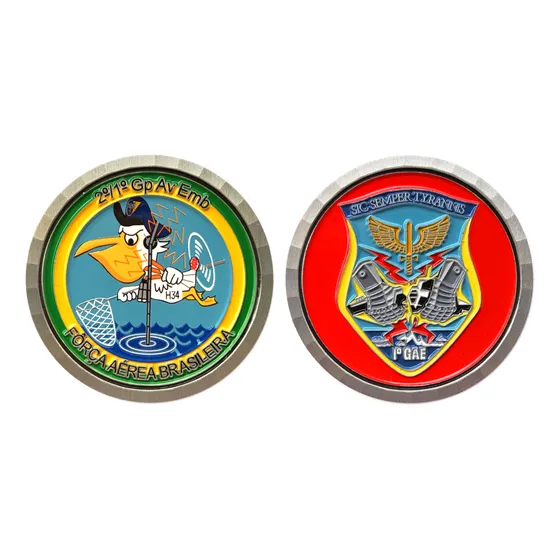Challenge Coin Gae 2o/1o Gp Av Emb Cardeal Força Aérea