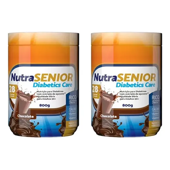 2x Nutra Senior Diabetics Care 800g -28 Vitaminas E Minerais