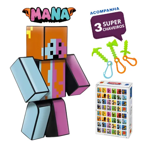 Boneco Articulado Melzinha 25cm Algazarra Minecraft | MercadoLivre