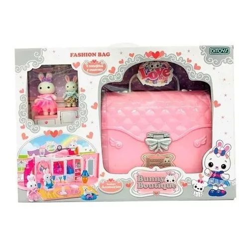 Cartera Bunny Boutique Fashion Bag Con Accesorios Ditoys