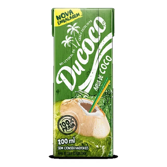Água De Coco Ducoco Kit Com 6 Unidades De 200ml Cada