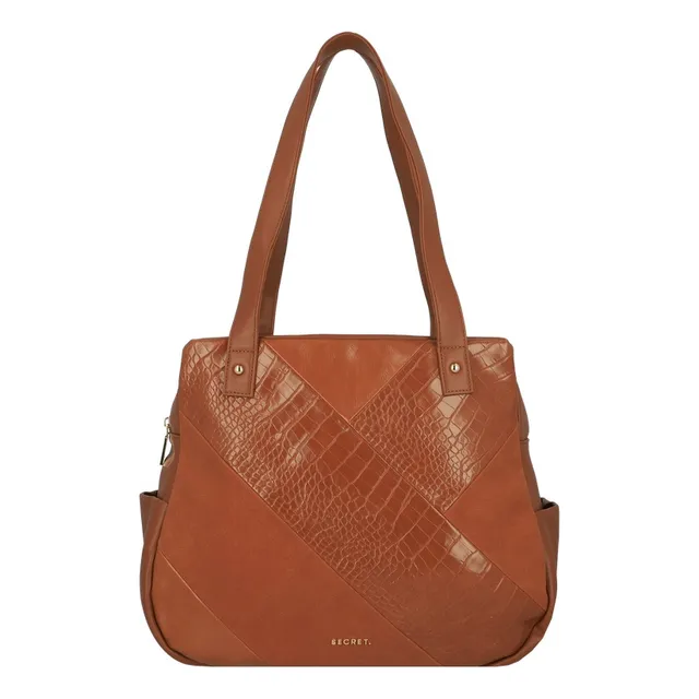 Cartera De Hombro Secret Ede Fw25 L Café Medio