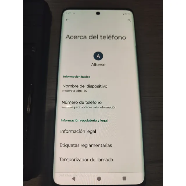 Motorola Edge 40 Dual Sim 256 Gb Viva Negro 8 Gb Ram
