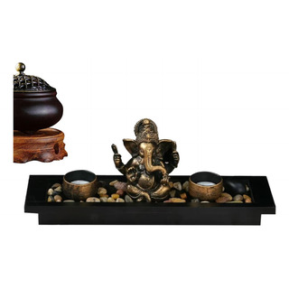Quemador De Incienso Portavelas Ganesh Estatuilla De Quemador De Incienso Portavelas Ganesh Estatuilla De