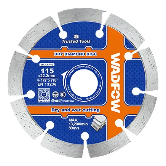 Disco Diamantado 4 1/2 X 22.2mm Wadfow X4 Uni - Ynter Indust