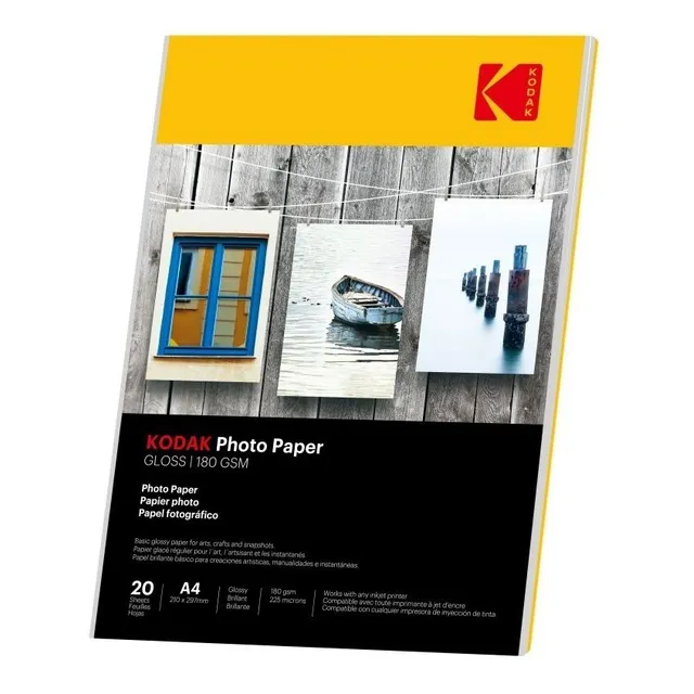 Papel Fotografico Kodak Brillo Premium 180grs A4