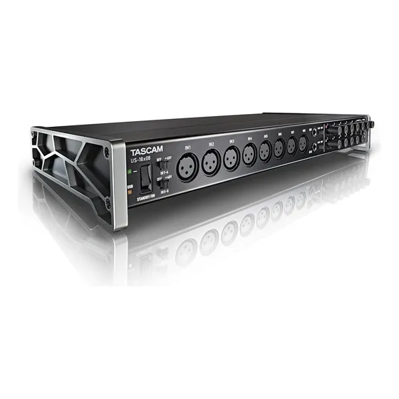 Interface De Áudio/midi Usb De Montagem Em Rack Tascam Us-16