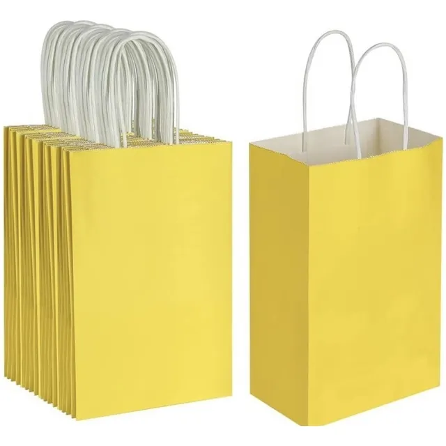 Bolsas De Papel Chicas Con Asa Pack X12 - Varios Colores