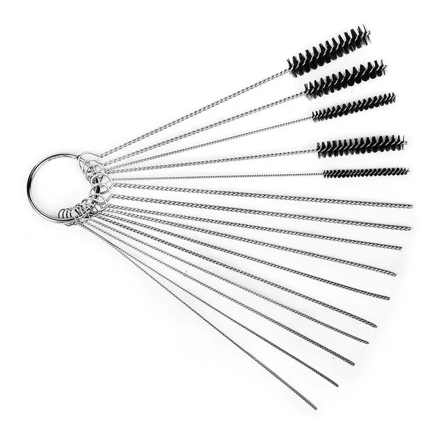 Anntlent 4 Inch Set Cepillo Limpiador Tubo Nylon Mango Jet