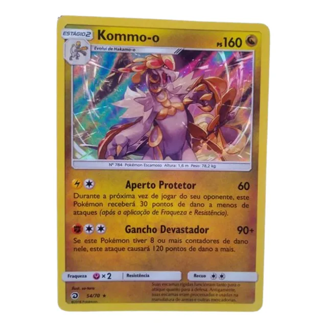 Pokemon Kommo-o Holofoil Sol E Lua Dragões Soberanos Frete I