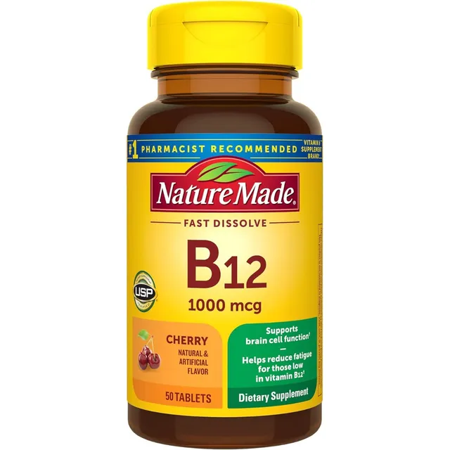 Vitamina B12 1000 Mcg Nature Made 50 Tabletas